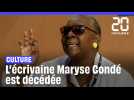 Maryse Condé, écrivaine guadeloupéenne, est morte à 90 ans