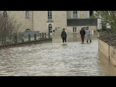Village in France's Burgundy hit by flooding