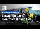 Les agriculteurs de la coordination rurale manifestent chez Lidl Aulnoye-Aymeries