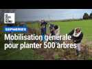Mobilisation générale à Sepmeries pour planter 500 arbres