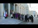 Women Presidents of Parliamentary Assemblies received at the Elysee Palace
