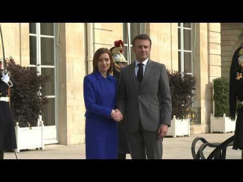 France's Macron receives Moldovan leader to sign defence agreement