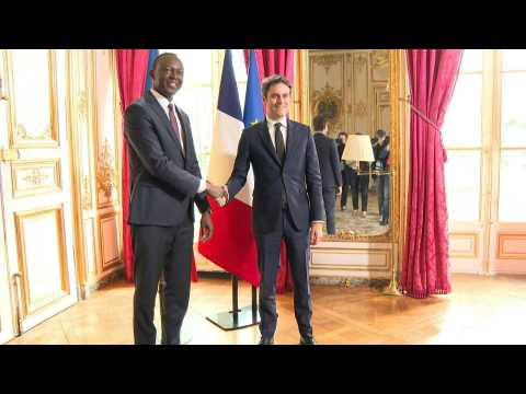 French PM Gabriel Attal receives Chadian counterpart Succes Masra