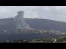 Smoke billows after Israeli strike on southern Lebanon
