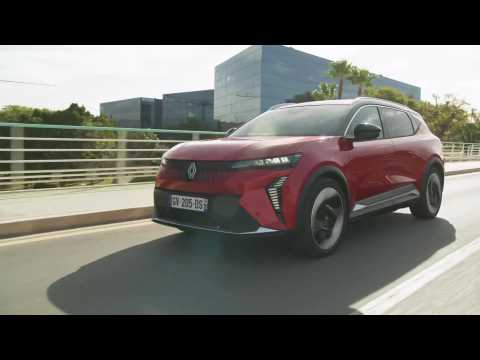 Renault Scenic E-Tech electric in Iconic Red Driving Video