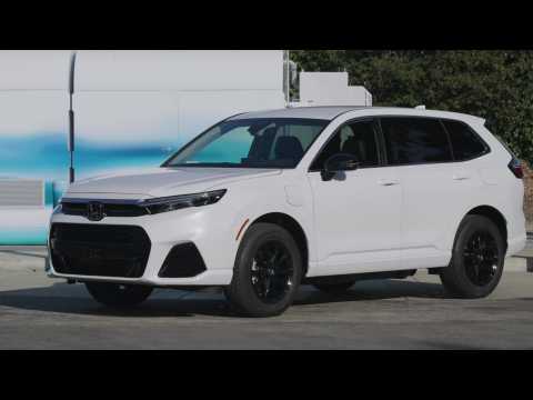 2024 Honda CR-V FCEV Design Preview in Platinum White