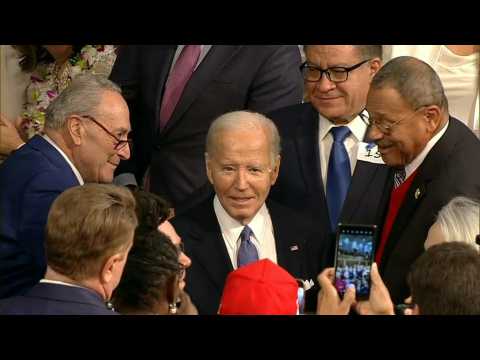 Joe Biden arrives at US House to deliver State of the Union address