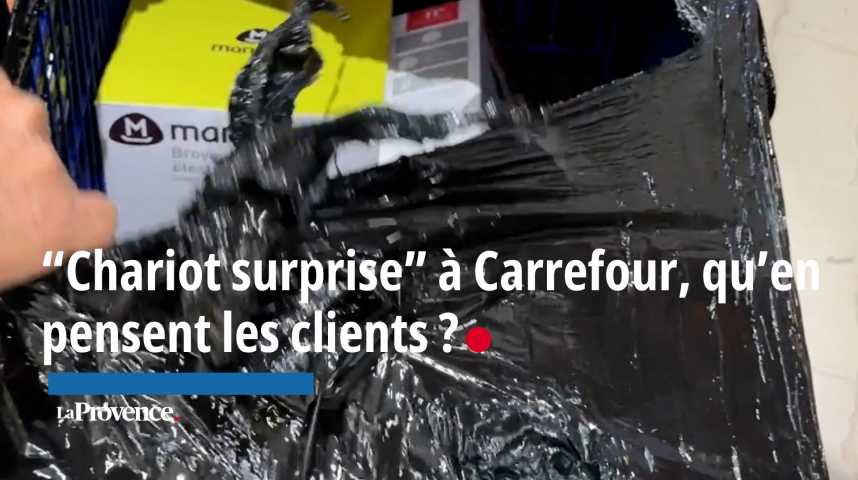 VIDÉO. Que pensent les clients de l'opération "Chariot surprise" au Carrefour d'Aix-en-Provence ?