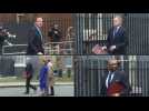 UK cabinet ministers arrive at 10 Downing Street ahead of budget