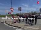 Les facteurs de l'ouest Aveyron ont manifesté contre une nouvelle réorganisation de leur service
