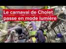 VIDÉO. Carnaval de Cholet. Comment habille-t-on les chars de 300 000 lumières pour la nuit ?