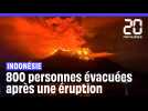 Indonésie : 800 personnes ont été évacuées après l'éruption du volcan Ruang #shorts