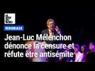 En meeting à Roubaix, Jean-Luc Mélenchon dénonce la censure et réfute être antisémite