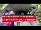VIDÉO. Pour défendre l'accès aux soins et le projet d'hôpital, ils marchent de Saint-Malo à Dinan 