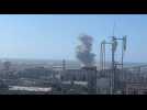 Smoke rises after airstrike on Rafah