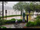 VIDÉO. Au moins six blessés, des murs de boue... Les dégâts des inondations en Chine