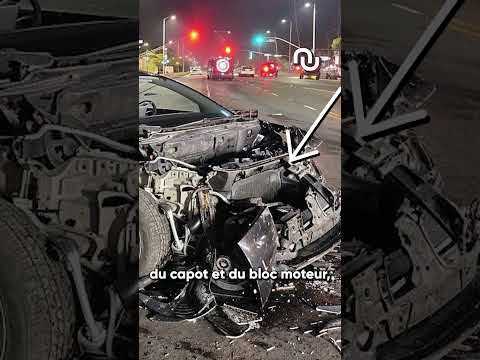 Cet accident de voiture Tesla n’a jamais eu lieu #shorts