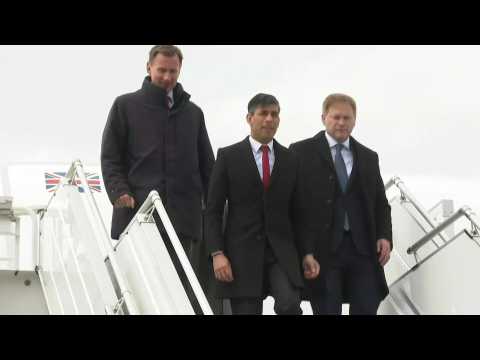 British PM Sunak arrives in Warsaw, set to announce Ukraine aid