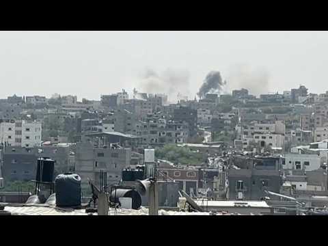 Strike hits north Gaza's Jabalia as war enters 200th day