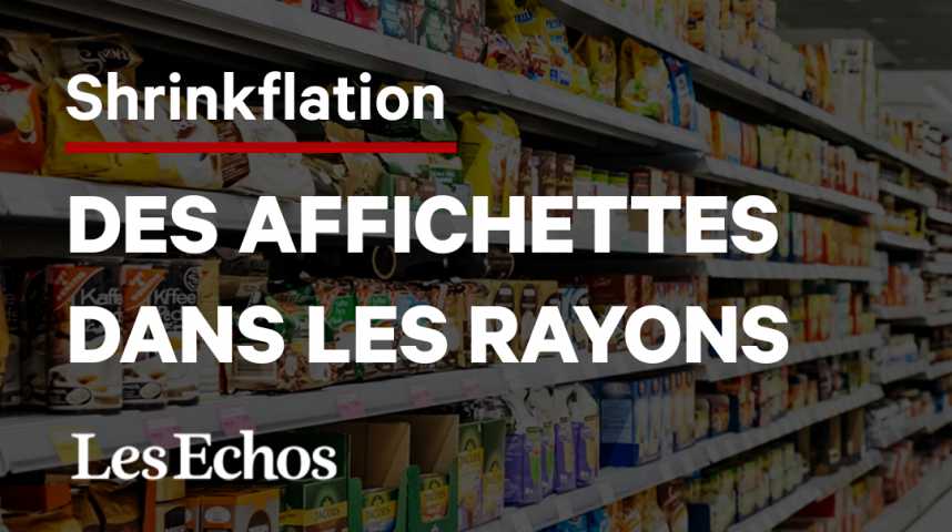 Illustration pour la vidéo Shrinkflation : les supermarchés bientôt contraints de mettre des affichettes en rayon