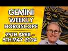 Gemini Horoscope - Weekly Astrology - from 29th April to 5th May 2024