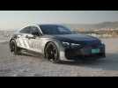 The new Audi e-tron GT prototype black camouflage wrap Design Preview