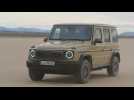 Mercedes-Benz G580 with EQ in desert sand Driving Video