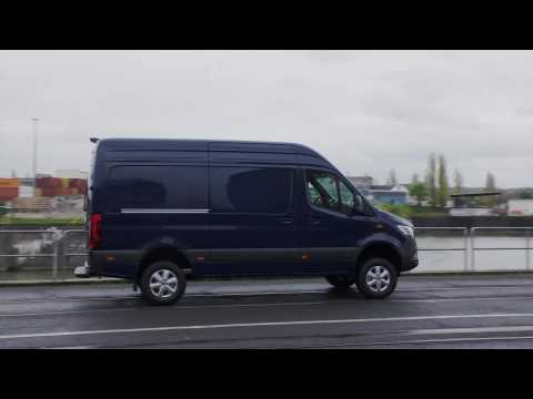 Mercedes-Benz Sprinter 4x4 in Steel blue Driving Video