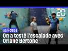 JO 2024 : On a testé l'escalade avec Oriane Bertone, grimpeuse française