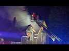 Violent incendie dans une maison juste à côté du Métaphone à Oignies