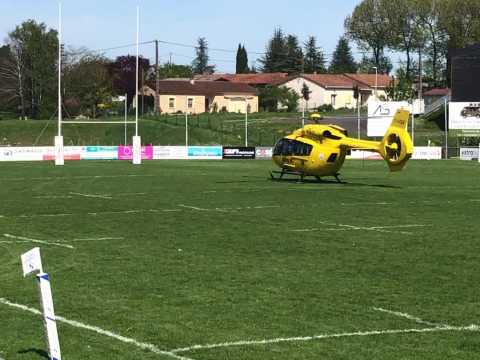 Barbezieux: un jeune rugbyman grièvement blessé évacué par hélicoptère