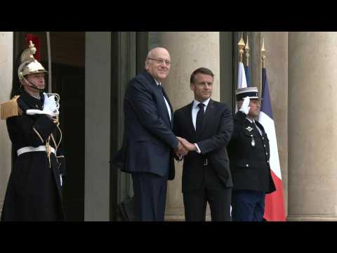 France's Macron receives Lebanese Prime Minister in Paris