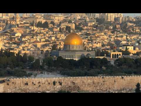 Jerusalem's Mount of Olives at sunrise
