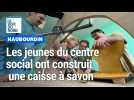 Les jeunes du centre social d'Haubourdin construisent une caisse à savon