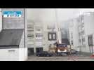 VIDÉO. Incendie et explosion à La Ferté-Bernard : une quarantaine de pompiers mobilisés