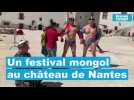 Lutteurs, musiciens, tireurs à l'arc et aux osselets au rendez-vous du festival mongol à Nantes