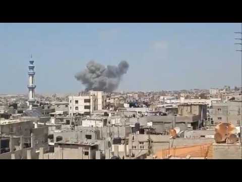Smoke rises over Rafah after Israeli strike