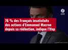 VIDÉO. 76 % des Français insatisfaits des actions d'Emmanuel Macron depuis sa réélection, indique l'