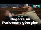 Une bagarre éclate en plein Parlement en Géorgie