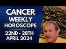 Cancer Horoscope - Weekly Astrology - from 22nd - 28th April 2024