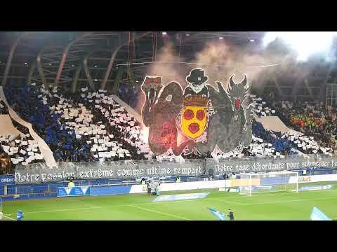 Tifo du Red Kaos 94 lors de GF38 - AS Saint-Etienne