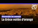 Grèce : Un nouvel épisode d'épais nuages de poussière du Sahara teinte Athènes d'orange #shorts