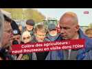 Beauvais : Arnaud Rousseau (FNSEA) rend visite aux agriculteurs en colère