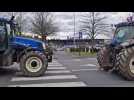 Les agriculteurs font fermer deux supermarchés Leclerc à Amiens