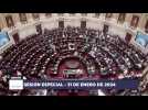 Argentine Congress begins debate on Milei's reform package