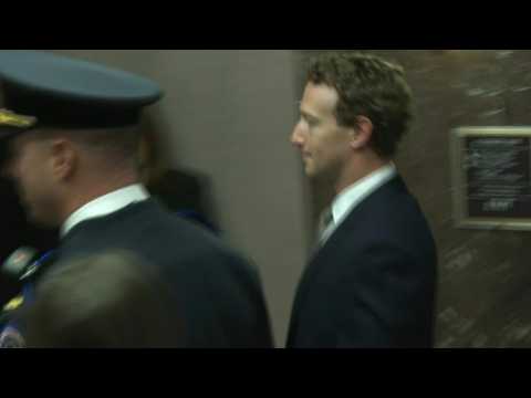 Meta CEO Mark Zuckerberg arrives for US Senate hearing