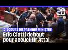 Déclaration de politique générale : Eric Ciotti debout pour accueillir Attal #short