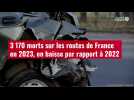 VIDÉO. 3 170 morts sur les routes de France en 2023, en baisse par rapport à 2022