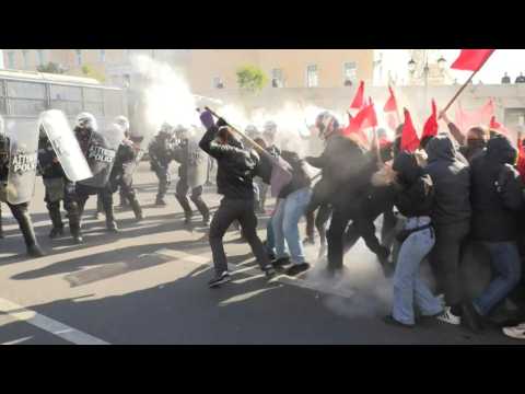 Students clash with Greek police over private university plans
