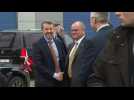 Denmark's King Frederik arrives at opening ceremony of Vestas turbine factory in Poland